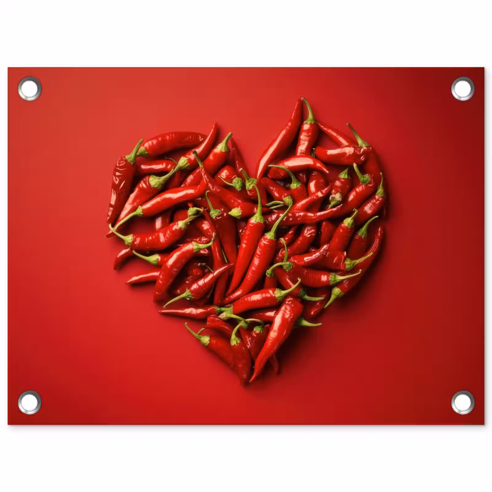 Tuinposter - Pepers - Rood - Hart — 1