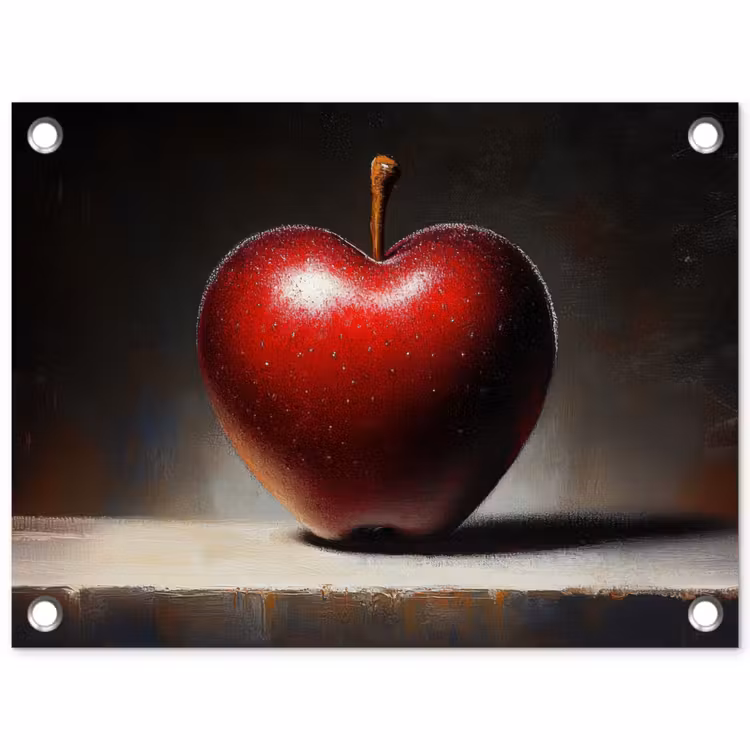 Tuinposter - Apple - Hart - Rood — 1