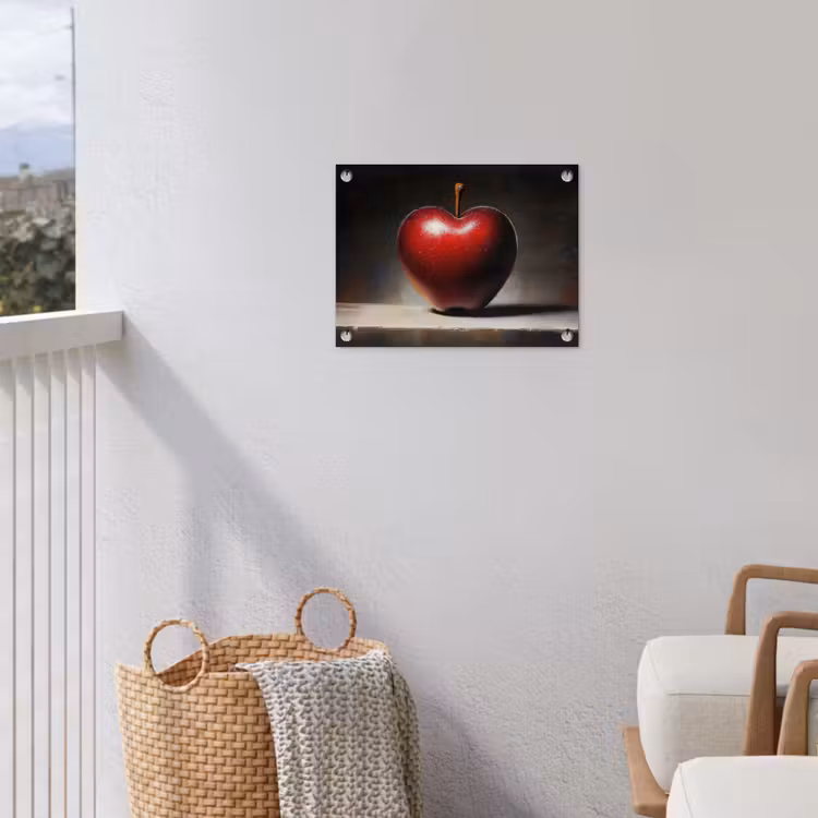 Tuinposter - Apple - Hart - Rood — 3