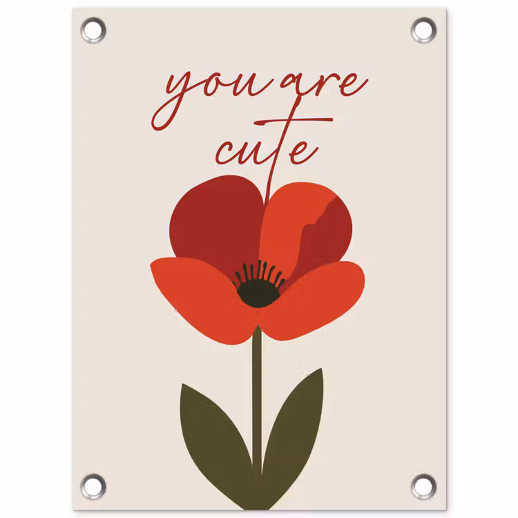 Tuinposter - Klaproos - Bloem - Rood - Valentijn — 1