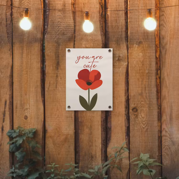 Tuinposter - Klaproos - Bloem - Rood - Valentijn — 2