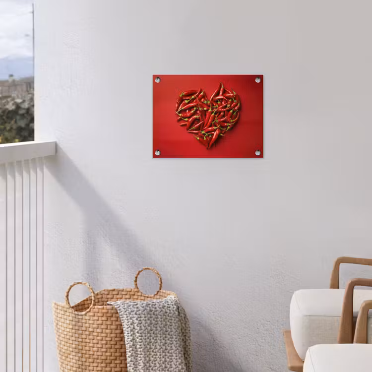 Tuinposter - Pepers - Rood - Hart — 3