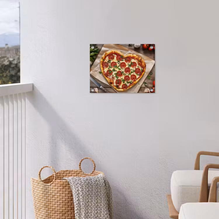 Tuinposter - Pizza - Hart - Pepperoni - Tomaat — 3