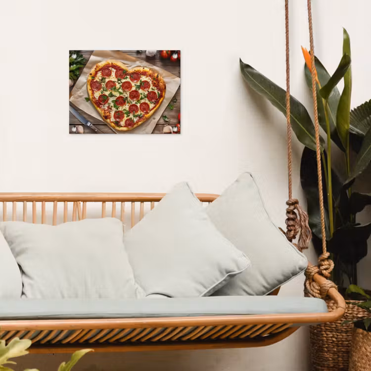 Tuinposter - Pizza - Hart - Pepperoni - Tomaat — 5