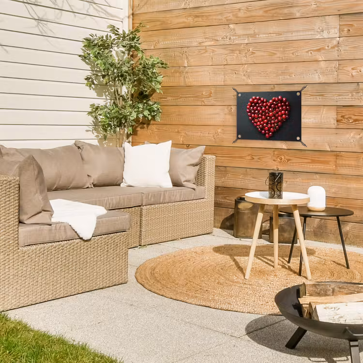 Tuinposter - Kersen - Hart - Rood - Zwart — 4