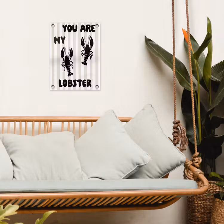 Tuinposter - Lobster - Beige - Minimalistisch — 5