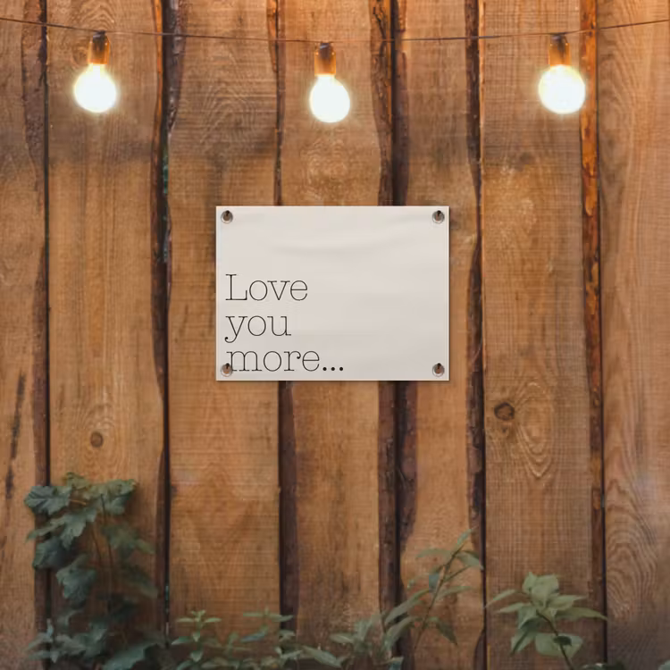 Tuinposter - Minimalistisch - Love - Beige — 2