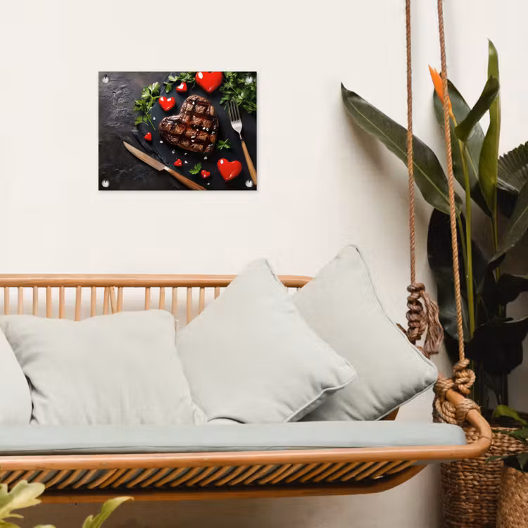 Tuinposter - Steak - Hart - Bestek — 5