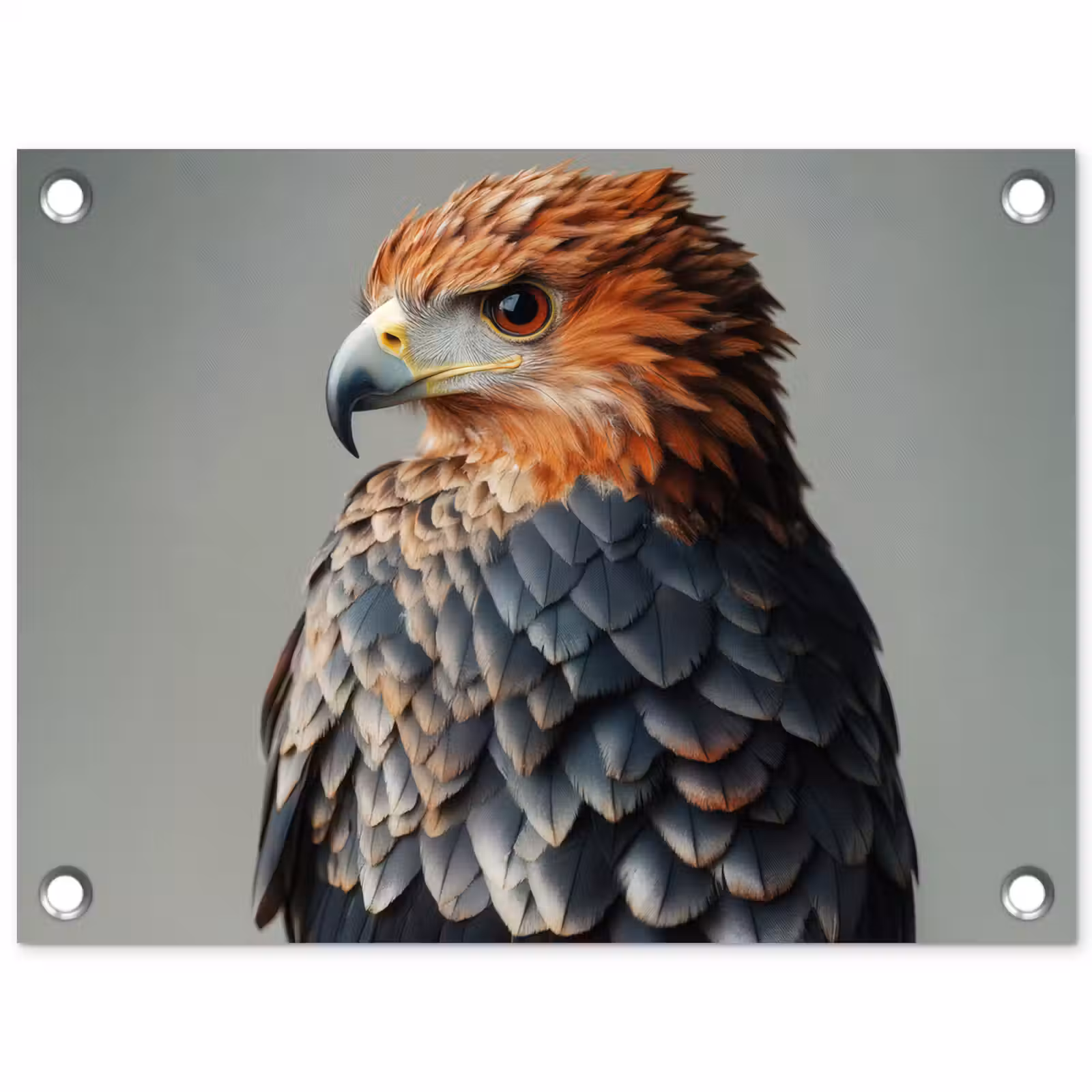 Tuinposter - Vogel - Realistisch - Veren - Bruin — 1