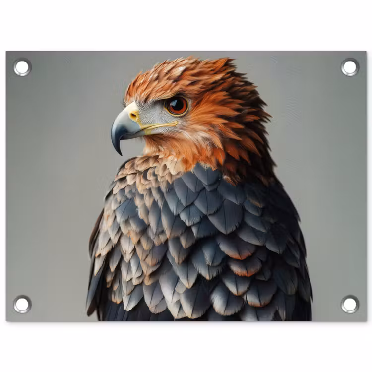 Tuinposter - Vogel - Realistisch - Veren - Bruin — 1