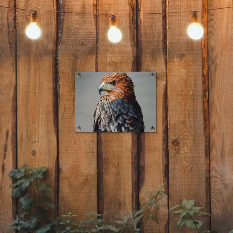Tuinposter - Vogel - Realistisch - Veren - Bruin — 2