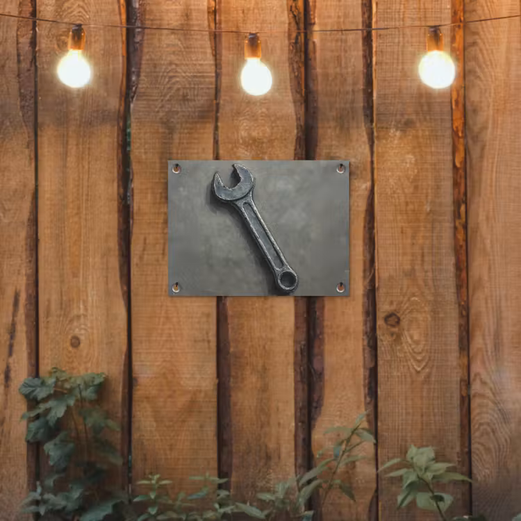 Tuinposter - Steeksleutel - Schilderij - Gereedschap - Verf — 2