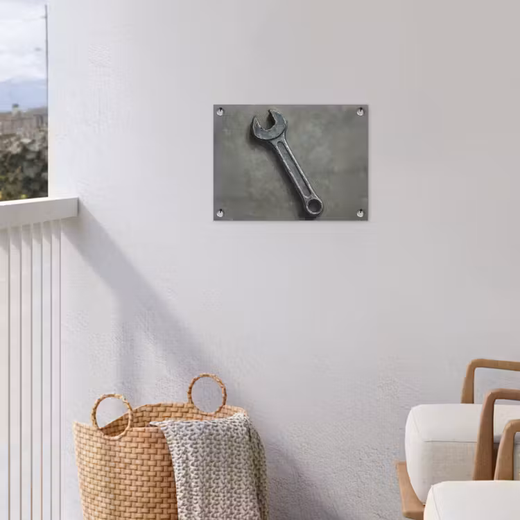 Tuinposter - Steeksleutel - Schilderij - Gereedschap - Verf — 3