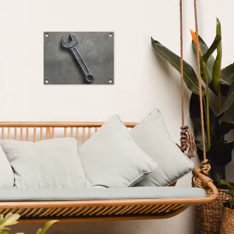 Tuinposter - Steeksleutel - Schilderij - Gereedschap - Verf — 5