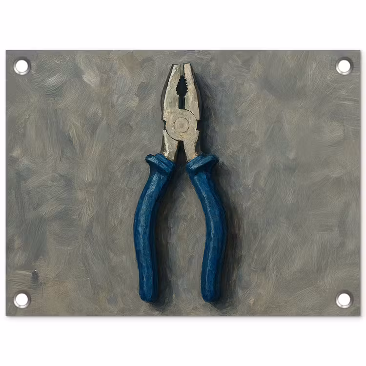 Tuinposter - Tang - Schilderij - Textuur - Verf — 1