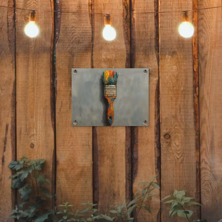 Tuinposter - Verf - Kwast - Schilderij — 2
