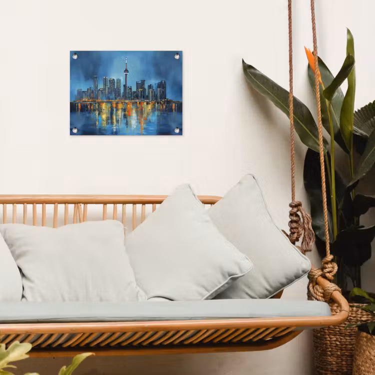 Tuinposter - Skyline Toronto - Water - Stadslichten - Toren — 5