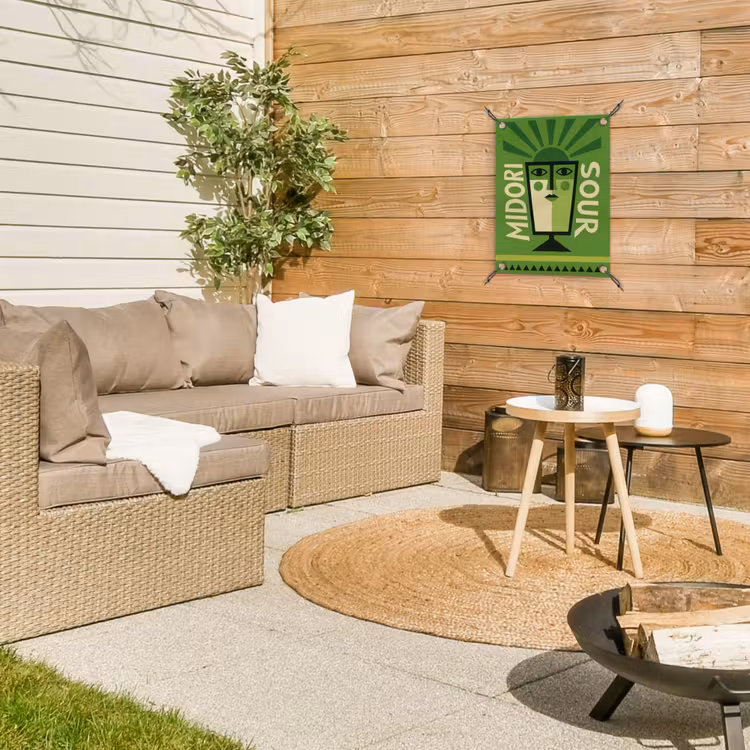 Tuinposter - Grafisch - Art - Cocktail - Groen — 4