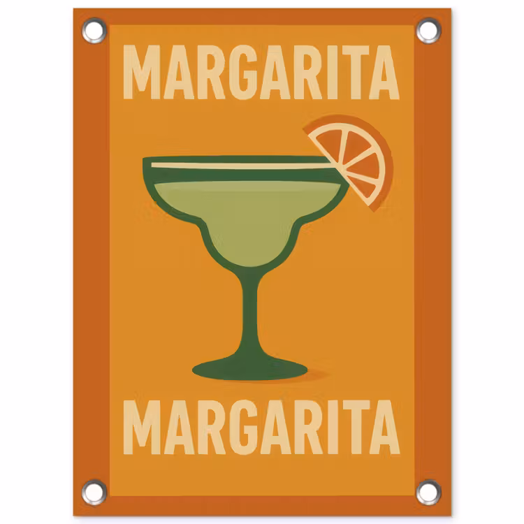 Tuinposter - Illustratie - Margarita - Sinaasappelschijf - Oranje — 1