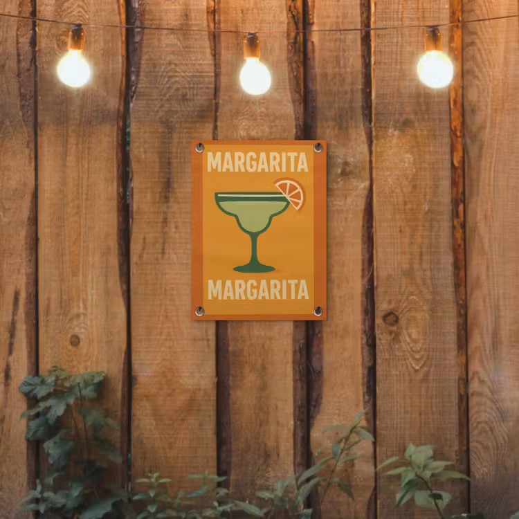 Tuinposter - Illustratie - Margarita - Sinaasappelschijf - Oranje — 2