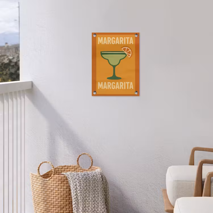 Tuinposter - Illustratie - Margarita - Sinaasappelschijf - Oranje — 3