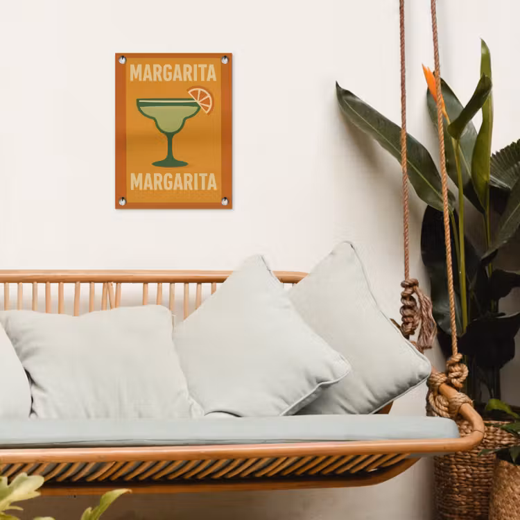 Tuinposter - Illustratie - Margarita - Sinaasappelschijf - Oranje — 5
