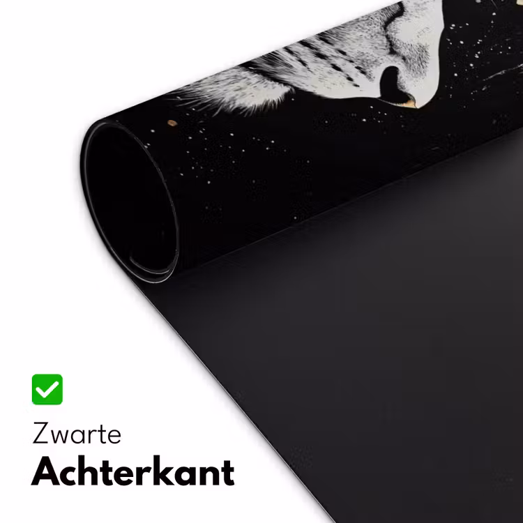 Bureau onderlegger - Portret - Leeuw - Abstract - Goud — 4