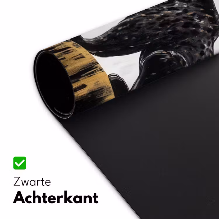 Bureau onderlegger - Panter - Zwart - Abstract - Goud — 4