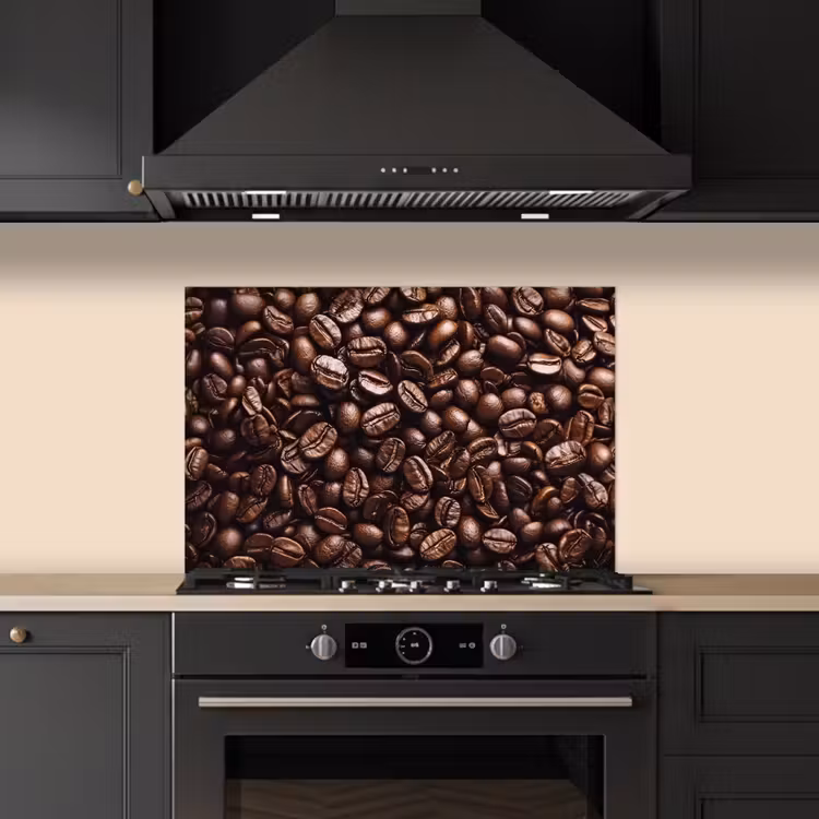 Spatscherm keuken - Bonen - Close-up - Donkerbruin — 2