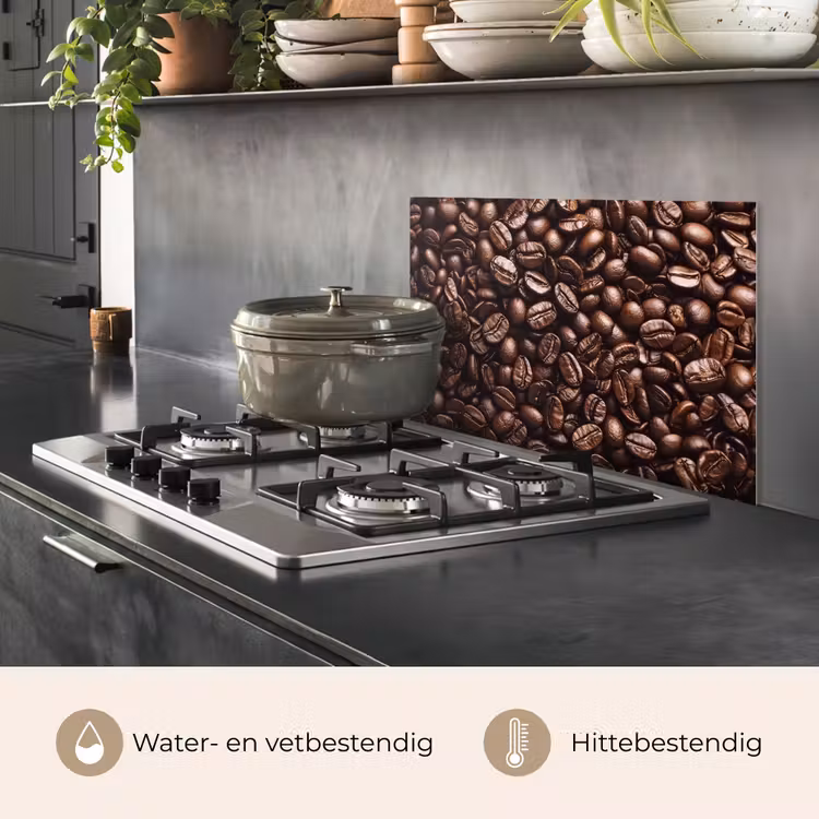 Spatscherm keuken - Bonen - Close-up - Donkerbruin — 7
