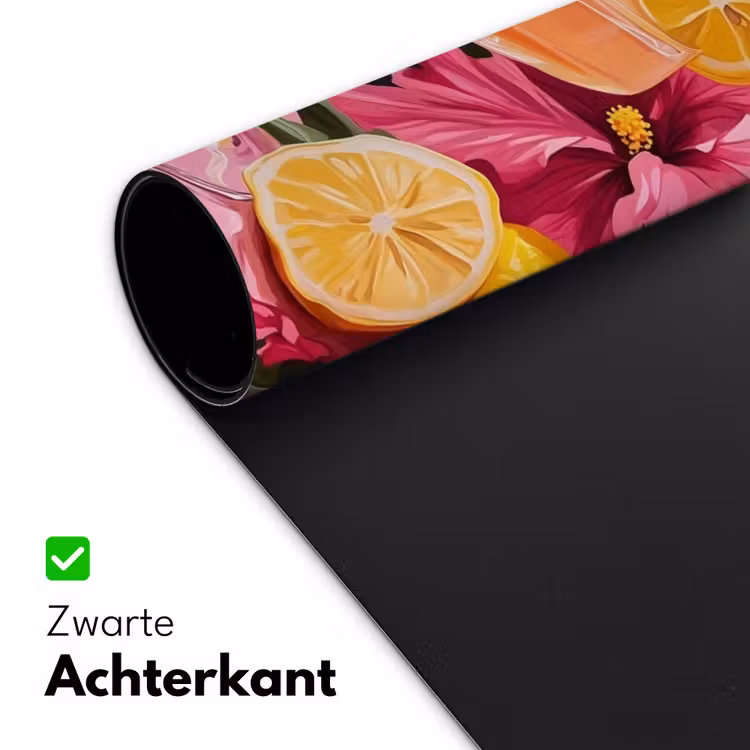 Bureau onderlegger - Drink - Bloemen - Yellow — 4