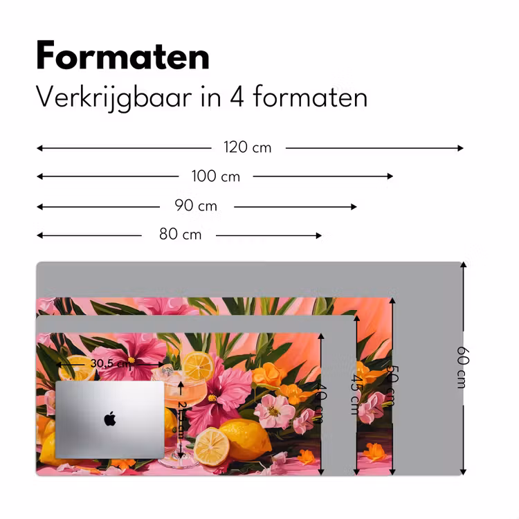 Bureau onderlegger - Drink - Bloemen - Yellow — 7