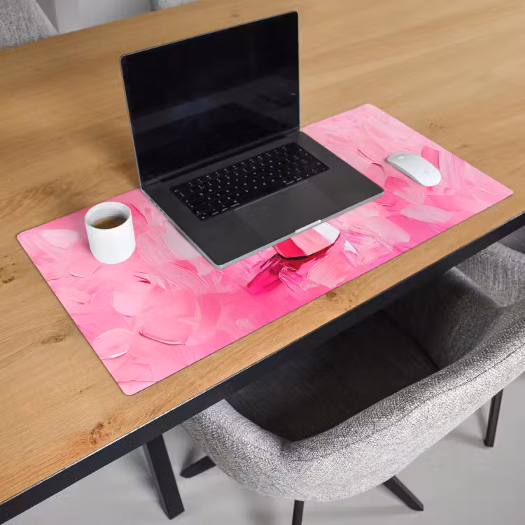 Bureau onderlegger - Roze - Verf - Coffee — 2