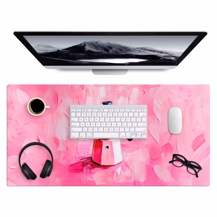 Bureau onderlegger - Roze - Verf - Coffee — 3
