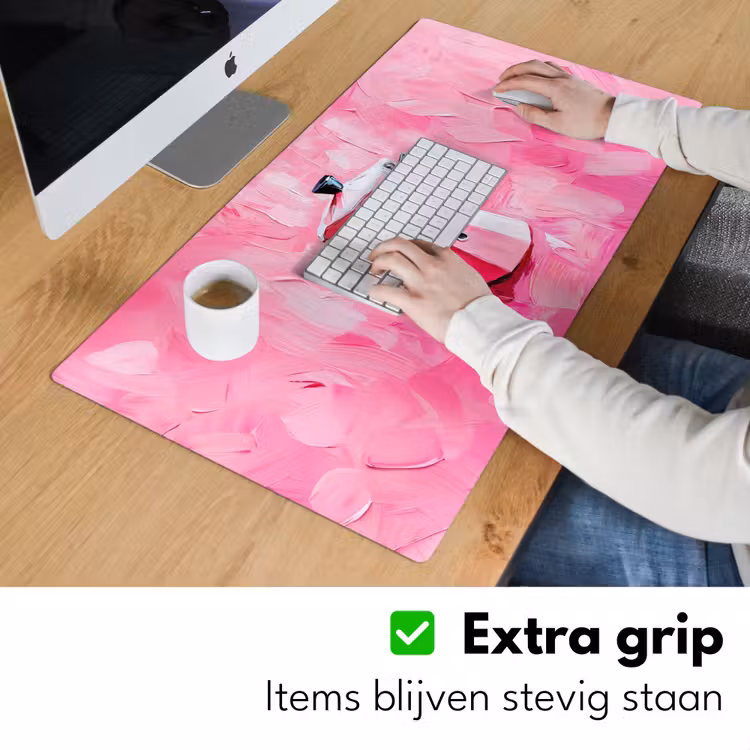 Bureau onderlegger - Roze - Verf - Coffee — 5