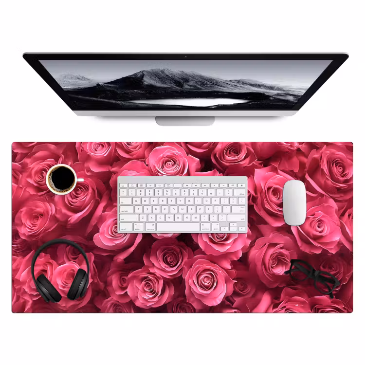 Bureau onderlegger - Rozen - Pink - Bloem — 3