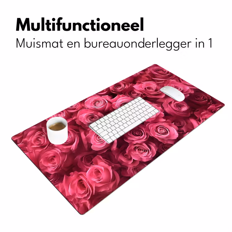 Bureau onderlegger - Rozen - Pink - Bloem — 6