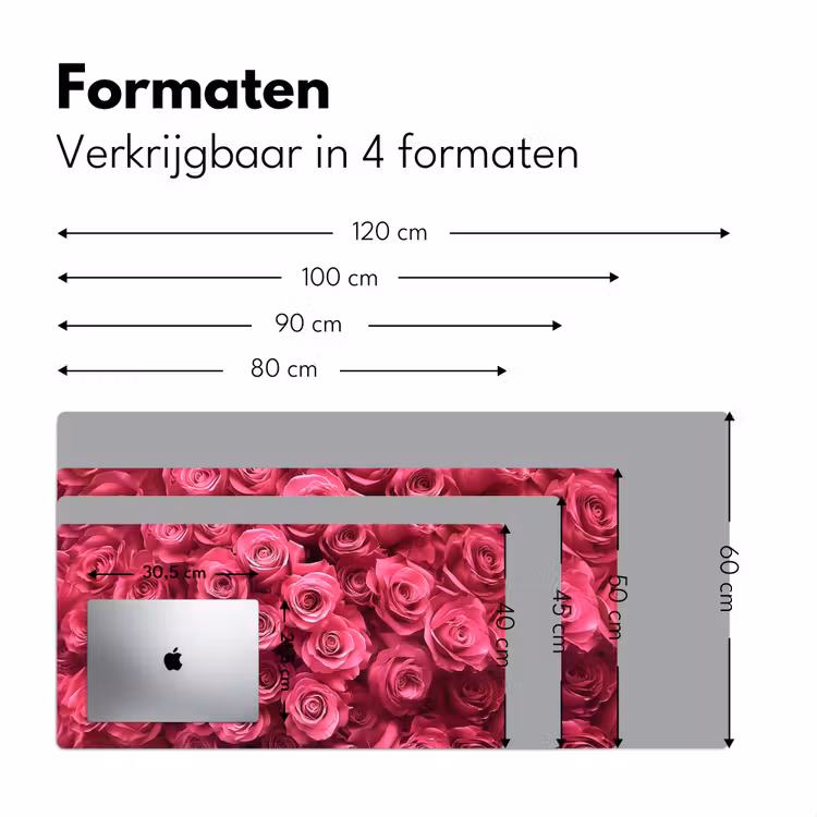 Bureau onderlegger - Rozen - Pink - Bloem — 7