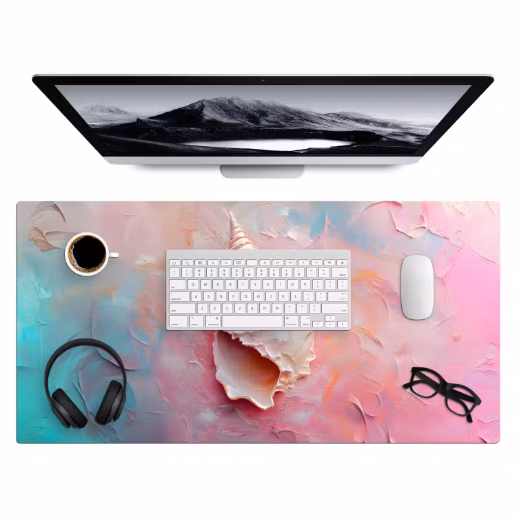 Bureau onderlegger - Schelp - Pastel - Pink — 3