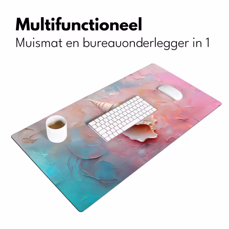 Bureau onderlegger - Schelp - Pastel - Pink — 6