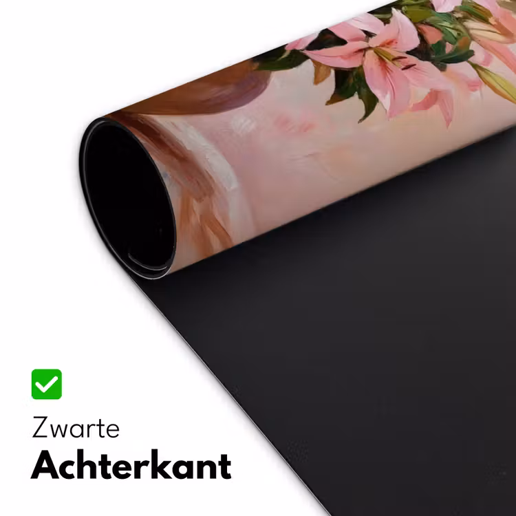 Bureau onderlegger - Vaas - Bloemen - Roze — 4