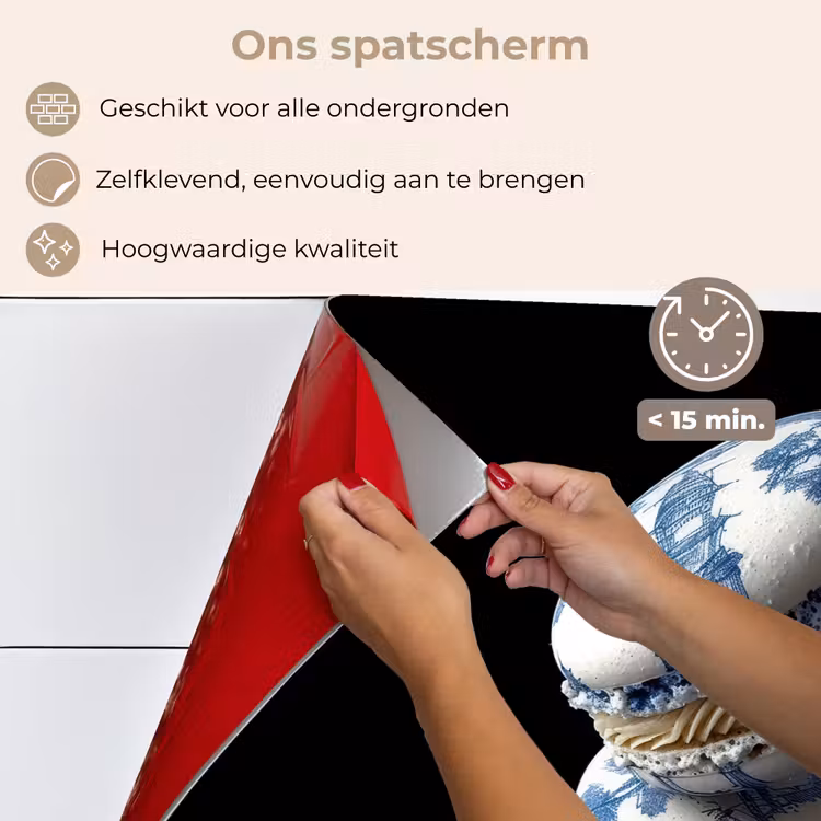 Spatscherm keuken - Eten - Macarons - Delfts blauw - Koekjes — 4
