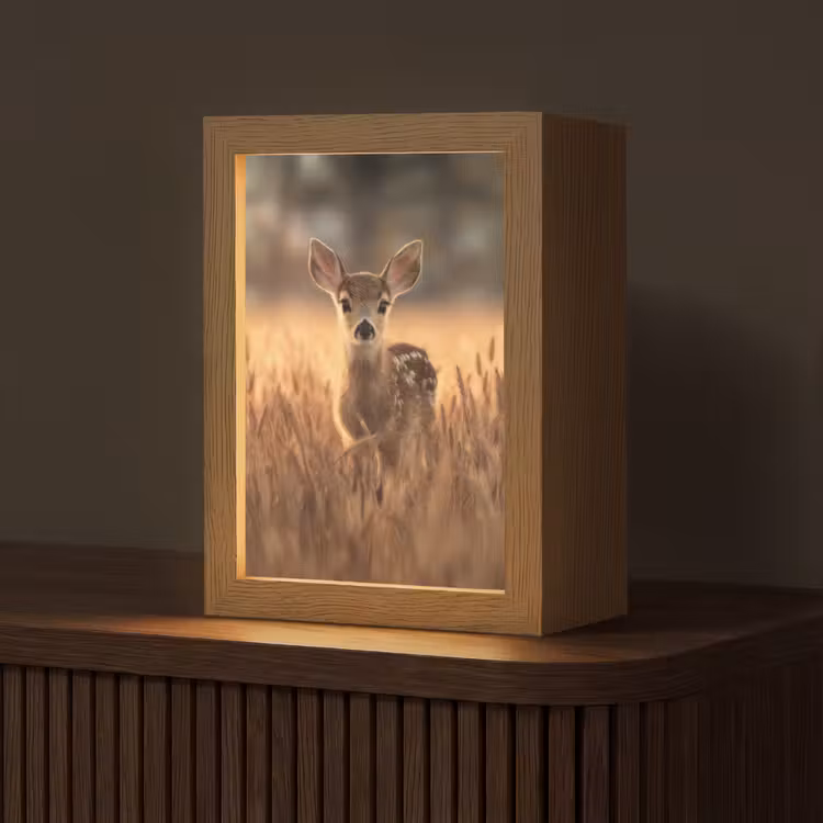 Tafellamp - Hert - Graanveld - Bruin — 1