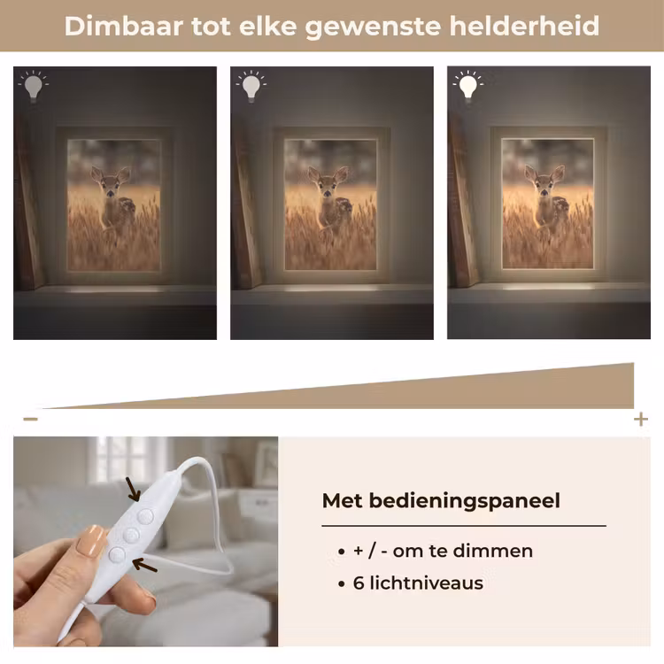 Tafellamp - Hert - Graanveld - Bruin — 8