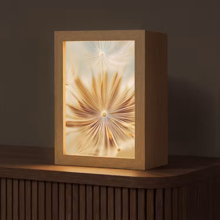 Tafellamp - Paardenbloem - Beige - Abstract - Modern - Natuur — 1