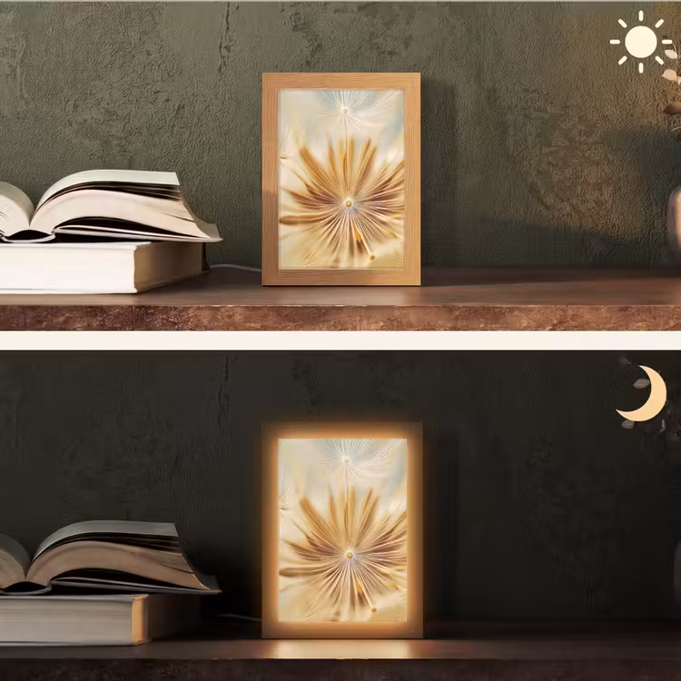Tafellamp - Paardenbloem - Beige - Abstract - Modern - Natuur — 5
