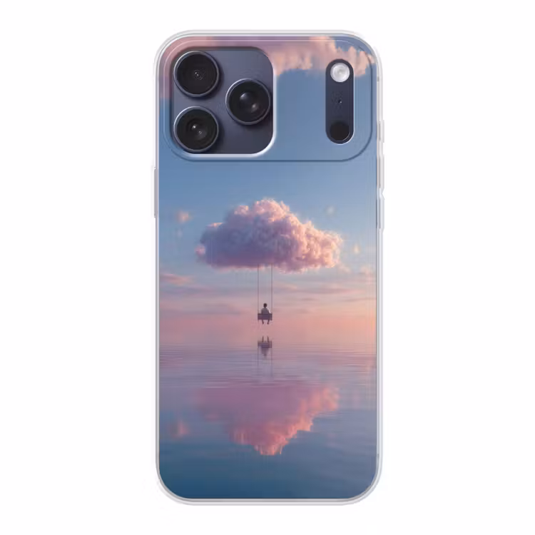 Telefoonhoesje Softcase - Wolk - Schommel - Kleurrijke lucht — 1