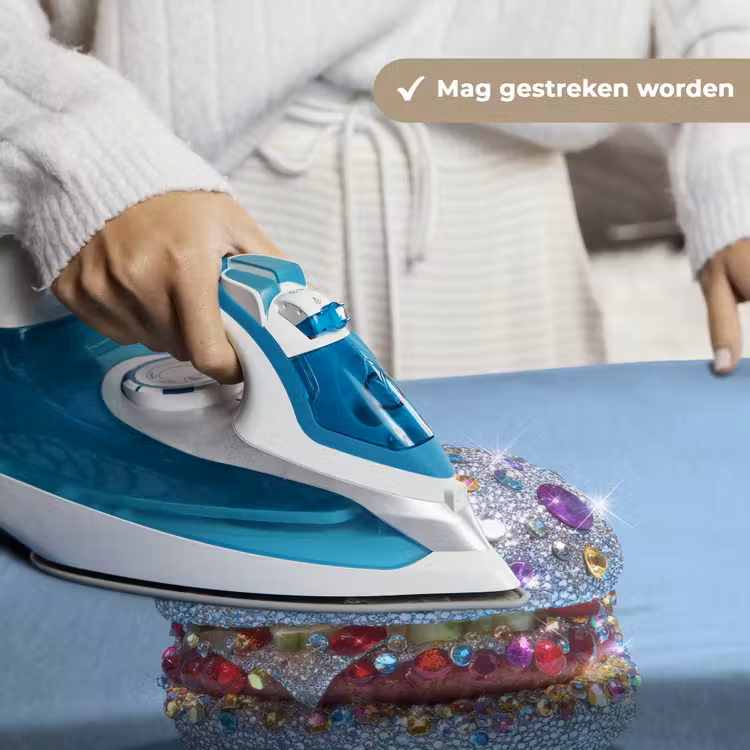 Wandkleed - Glitters - Hamburger - Blauw — 6