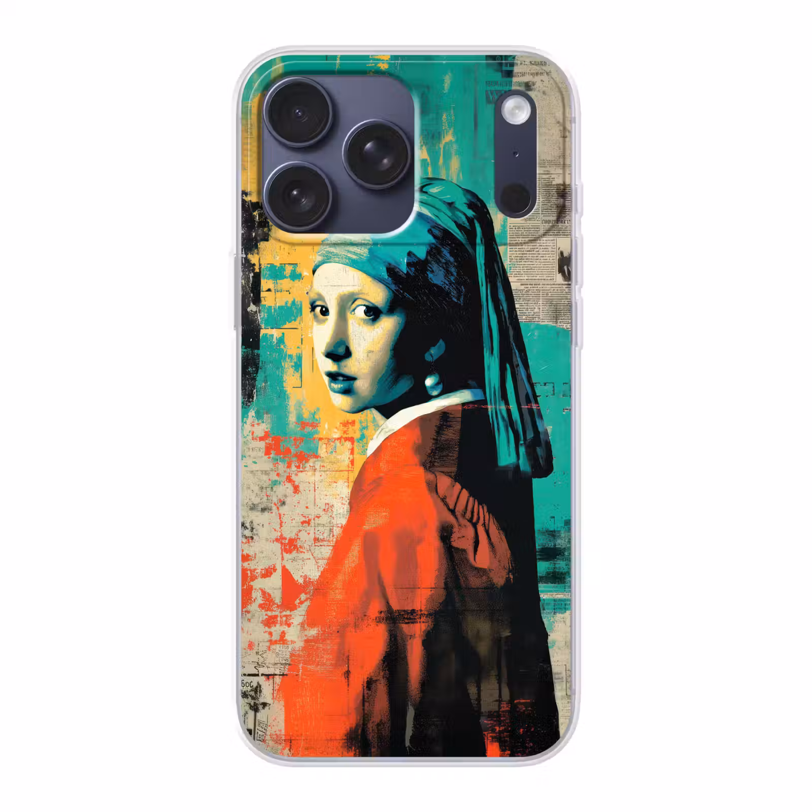 Telefoonhoesje Softcase - Klassiek - Pareloorbel - Streetartstijl - Kleurrijk — 1