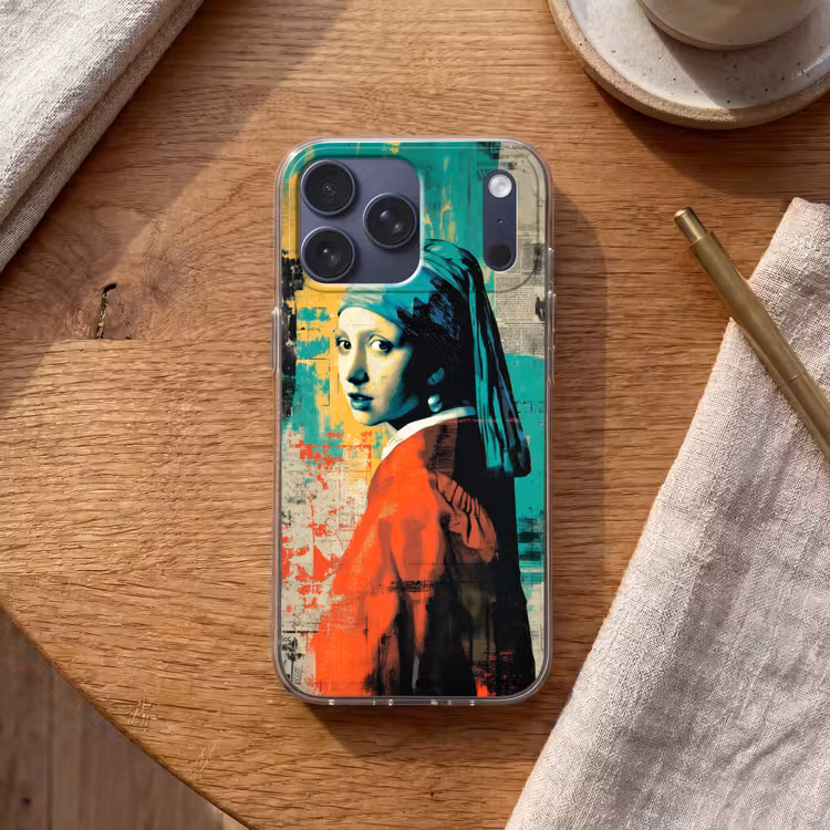 Telefoonhoesje Softcase - Klassiek - Pareloorbel - Streetartstijl - Kleurrijk — 2